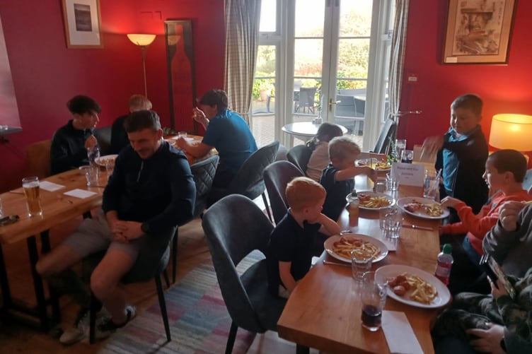 Getting together round the table at the Orangery