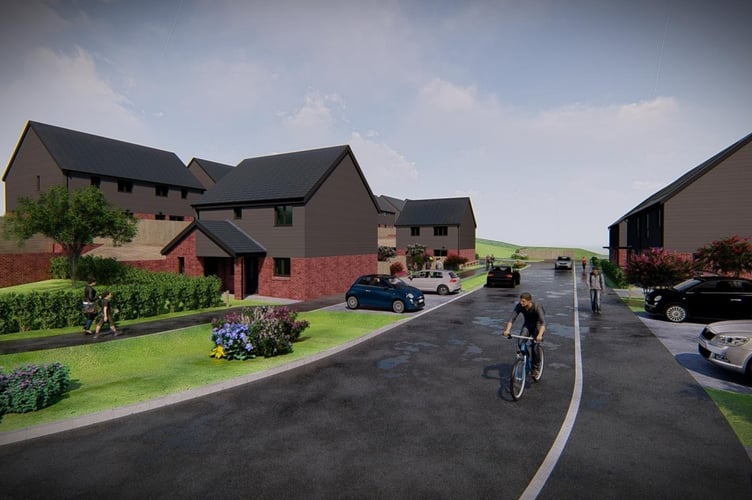 An artist impression of the proposed development at the Cleddau Bridge Hotel site. Picture: Castell Group Property Specialists.