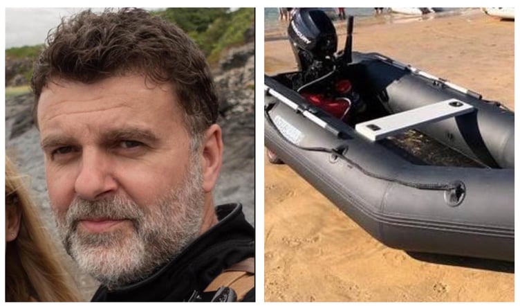 The last sighting of Chris was on CCTV at 2pm on Wednesday, October 30, leaving Fishguard Harbour in a black RHIB.