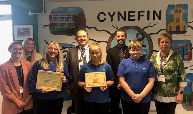 Milford Haven School has been recognised for its commitment to and support for young carers and is the first school to achieve the top level award.
