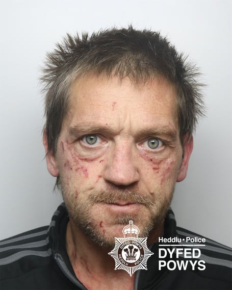 Dyfed-Powys Police are appealing for information to track down Darren Markes from Pembroke Dock, who is wanted for domestic assault.