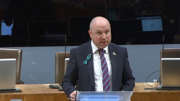 Mabon ap Gwynfor speaking in the Senedd