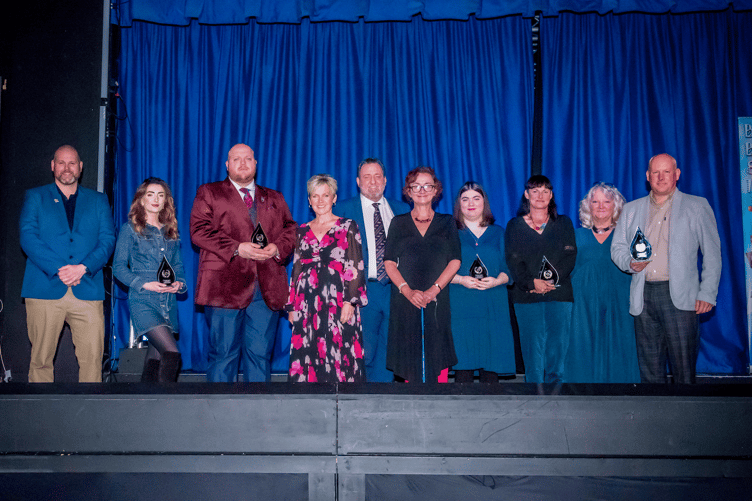 Award winners and presenters at the Tenby Observer Community Kindness Awards 2024