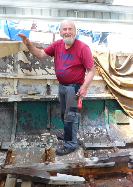 Individual Winner Christopher Barlow, West Wales Maritime Heritage Society. Photo: WWMHS