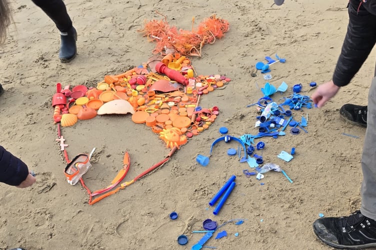 Plastic fish Saundersfoot