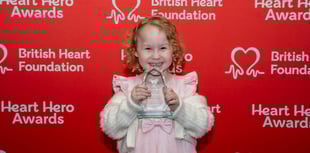 Young Tenby ‘Heart Hero’ Poppy receives prestigious national award