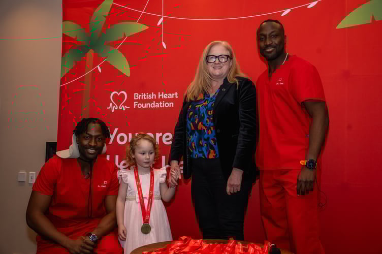 Poppy Brown was presented with a BHF Young Heart Hero Award by BHF CEO, Dr Charmaine Griffiths at the event at Chessington World of Adventures in Surrey. 