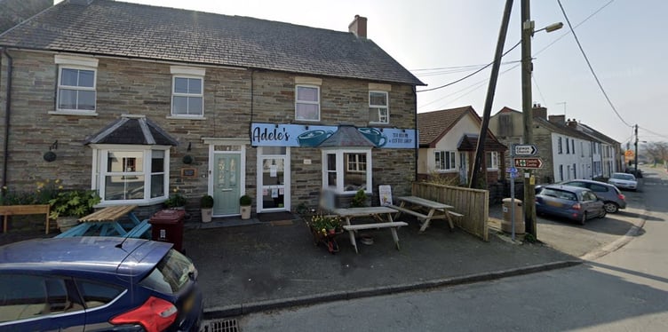 The owners of Siop Y Pentre, Cilgerran are seeking permission to convert a nearby house to a cafe. Picture: Google Street View.