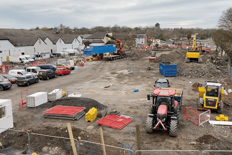 Construction work starts on Haverfordwest’s Public Transport Interchange