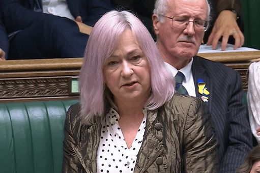 Liz Saville-Roberts taking part in the debate during the Assisted Dying Bill second reading