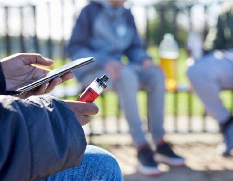 Picture published in Young People and Vaping guide 2024
