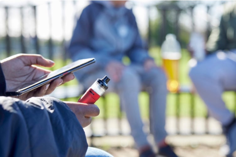 Picture published in Young People and Vaping guide 2024