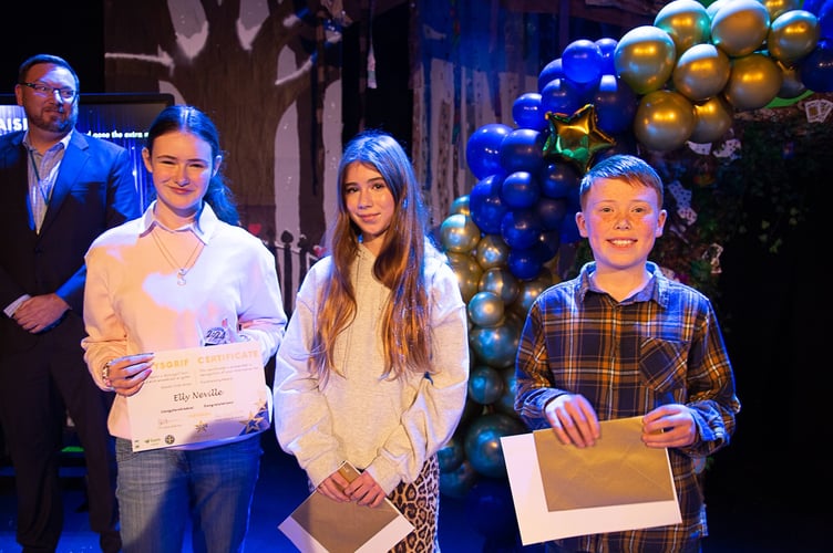 Fundraising Award: Elly Neville (winner), George Bromwich and Molly Venables (runners up).