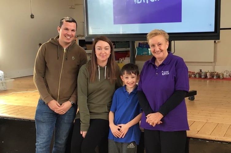 A special assembly was held at Sageston CP School on Thursday, November 21 to present a magnificent £1321.69 donation to Welsh children’s cancer charity LATCH.
