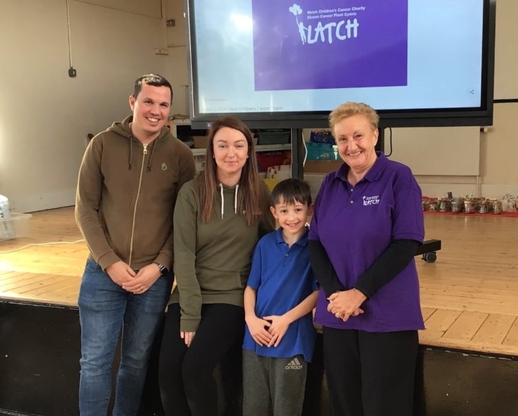 A special assembly was held at Sageston CP School on Thursday, November 21 to present a magnificent £1321.69 donation to Welsh children’s cancer charity LATCH.
