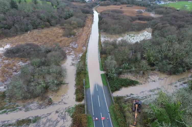 Despite ‘immediate action’ being called for once again a year ago; December 1, 2024 and the B4318 road by Gumfreston was declared impassable once again due to flooding.