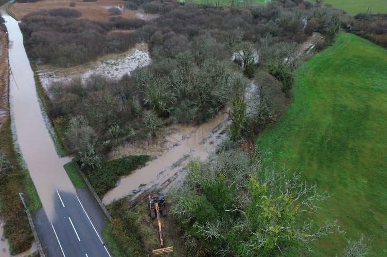 Gumfreston road flooding