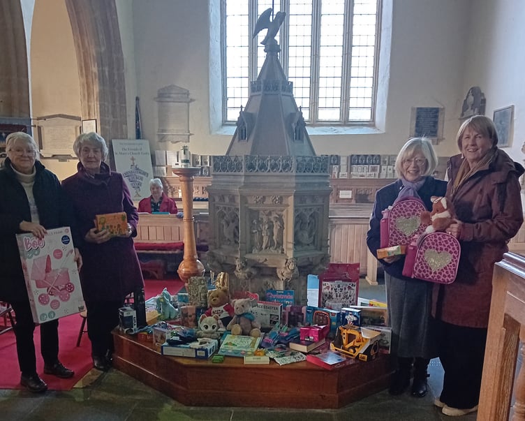 Gifts and vouchers were brought to