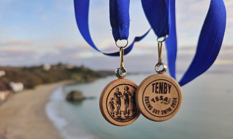 The Tenby Boxing Day Swim are delighted to reveal the brand new designed medals that swimmers will receive.