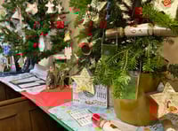 WATCH: Monkton Priory Church hosts wonderful Christmas Tree Festival