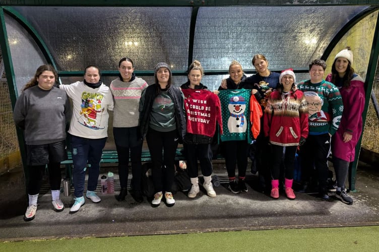 Kilgetty players in their festive jumpers