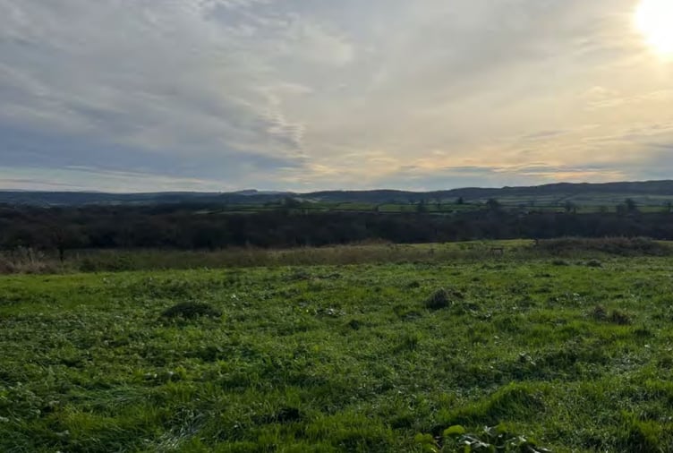 Views from the site of a proposed solar farm at the Nantycaws waste management site, near Carmarthen, which has been given the green light (pic by Carmarthenshire Council and free for use)
