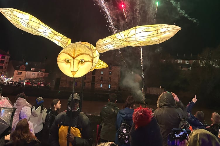 Cardigan Giant Lantern Parade - fireworks
