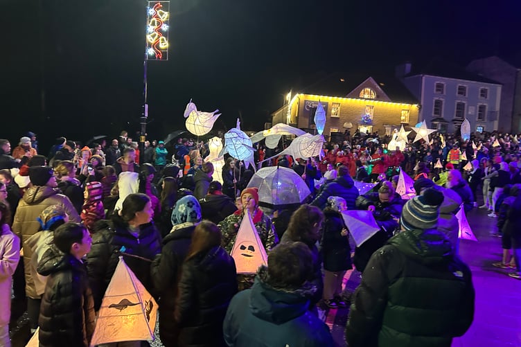 Cardigan Giant Lantern Parade, with Samba Doc