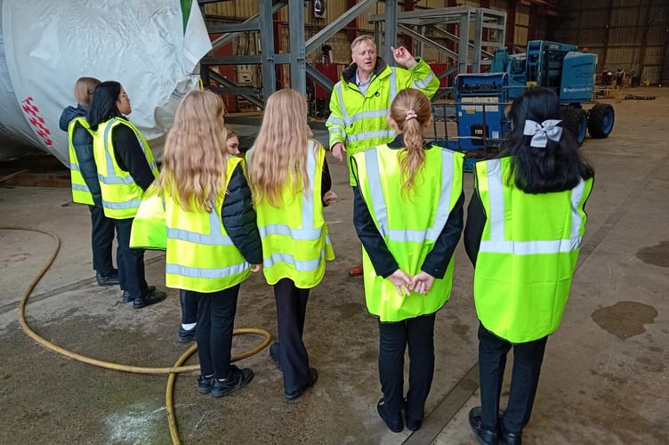 Girls from Year 8 and 9 at Ysgol Harri Tudur took part in an event hosted by Ledwood Engineering.