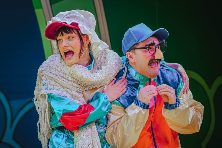 Freya Dare (Agatha Fleshcreep) and Samuel Freeman (Terence Fleshcreep).