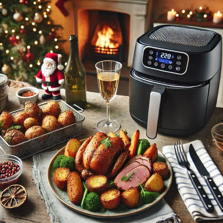 Christmas Dinner - cooked in the air fryer!