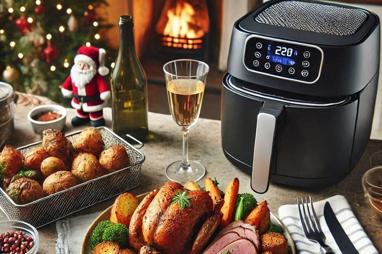 Christmas Dinner - cooked in the air fryer!
