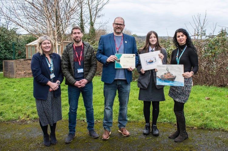 “Thank you to Tom Sloan and Mayor of Tenby Cllr Dai Morgan for inviting Ysgol Greenhill to participate in this fantastic event, and for visiting our school to award Poppy with both her certificate of achievement and a copy of her Christmas card design,” said a spokesperson for Ysgol Greenhill.
