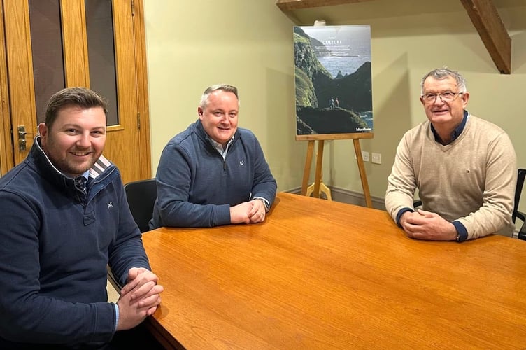 One of the first stops for Sam Kurtz and Darren Millar was to meet with William McNamara at Bluestone holiday resort in Pembrokeshire