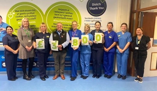£3,800 donated to services across Withybush Hospital