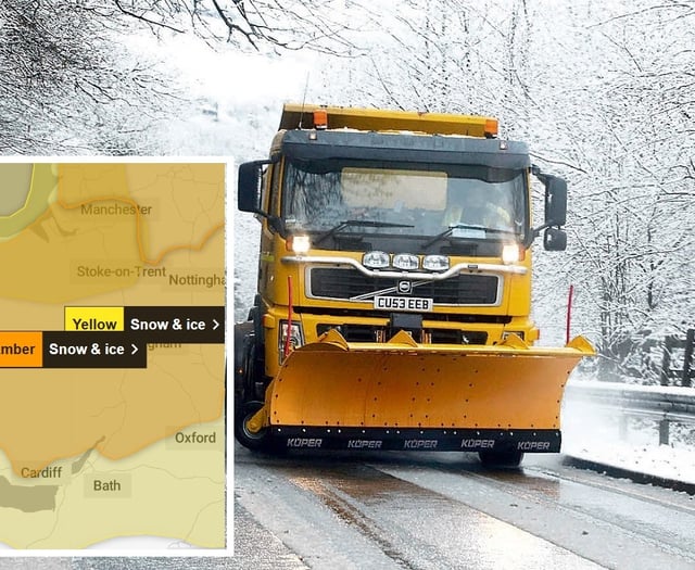 Snow warning upgraded to amber