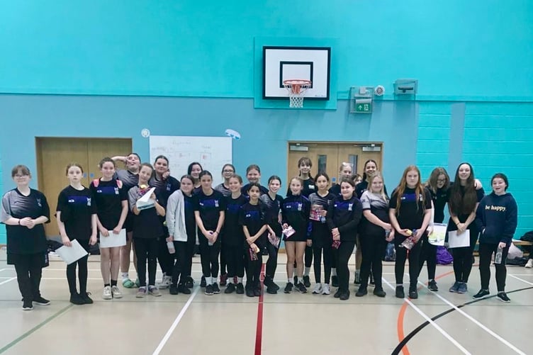 Pupils and Young Ambassadors at the Us Girls event