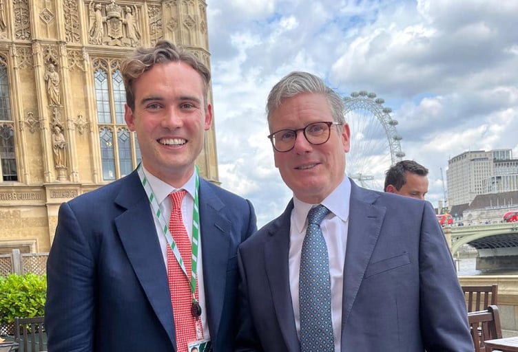 Pembrokeshire's Labour MP Henry Tufnell pictured with Prime Minister Keir Starmer