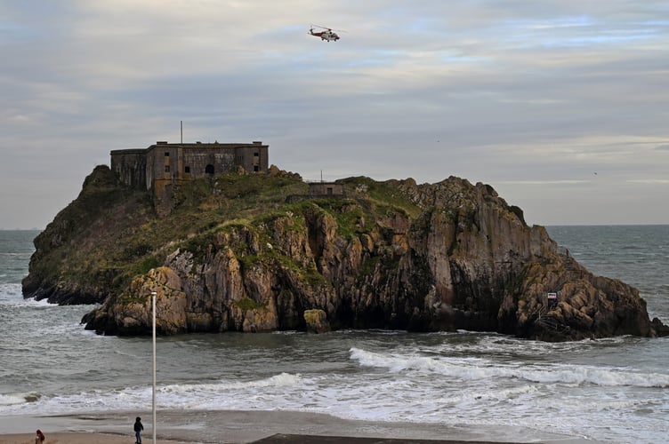 Tenby coastguard helicopter