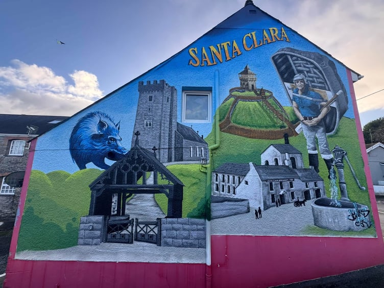 Local artist Steve Jenkins known as Jenks Art, has created two murals in St Clears which have gained positive reactions from visitors and residents.
One sits on the pharmacy, which he completed back in the summer; and the other on the Santa Clara community pub, which was finished up before the end of 2024.