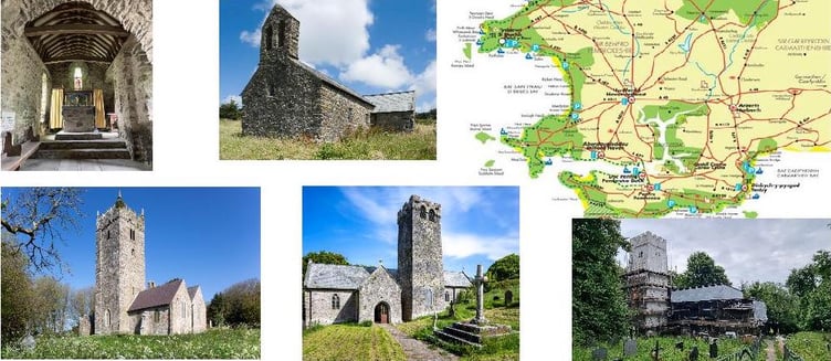 Friends of Friendless Churches map and picture medley
