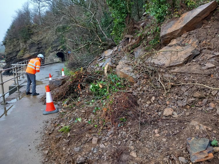 A section of the popular beach-side coastal path connecting neighbouring seaside villages Saundersfoot and Wisemans Bridge has been closed once again after a number of landslips this month.