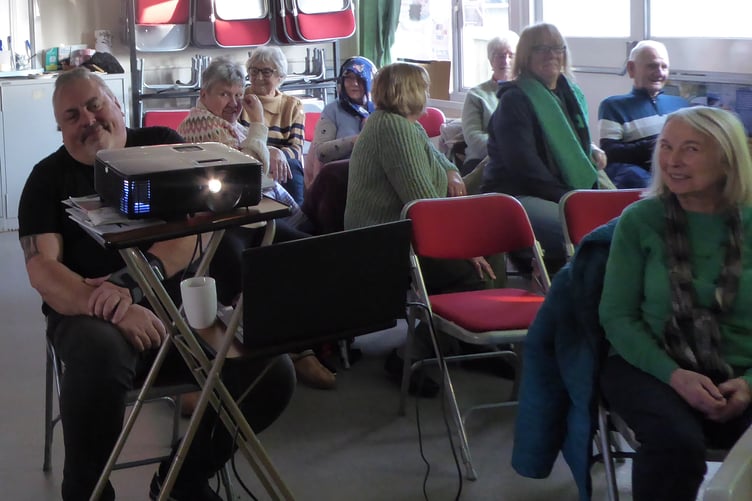 Andi’s slideshow and talk on the history of St Catherine’s island at different stages was very interesting