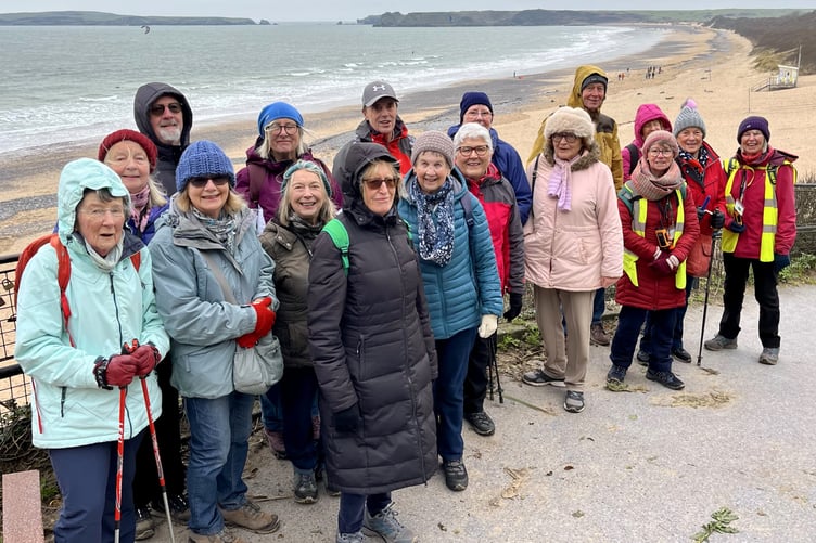 Steadies near South Beach, Tenby on January 18