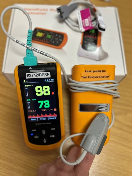 Oxygen saturation monitor for ILD team