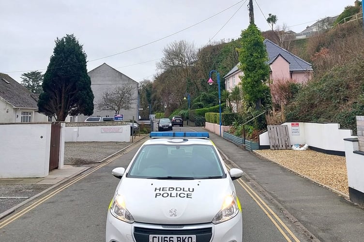 Although not specifying what incidents had occurred, the Local Neighbourhood Policing Team took to social media to highlight their actions on Saturday, stating: ‘PCSOs 8166 Jodie and 8028 Andrew were patrolling The Strand in Saundersfoot this morning due to anti-social behaviour issues.