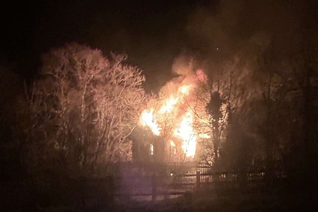 Fire 'completely destroys' west Wales building