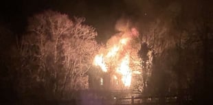 Fire 'completely destroys' west Wales building