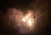 Fire 'completely destroys' west Wales building