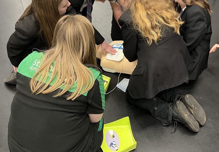Pupils in years 7-11 at Haverfordwest High VC School received key information about the annual campaign, which aims to raise awareness of these vital lifesaving skills and the importance of early intervention when someone has suffered a cardiac arrest.